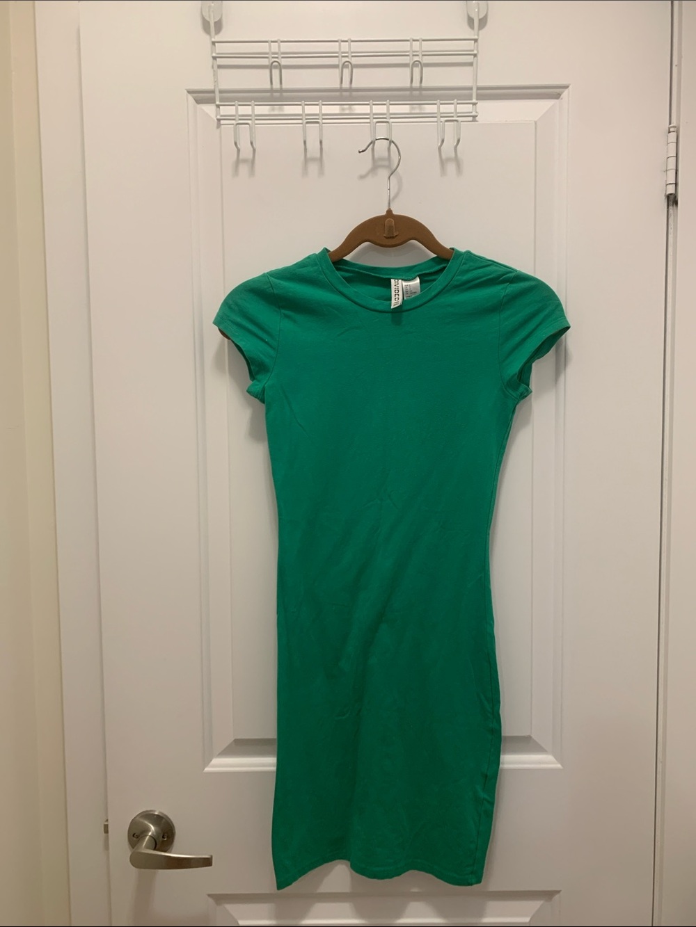 H&M Emerald Green Fitted T‑Shirt Dress